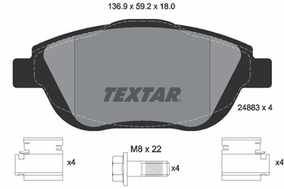 TEXTAR 2488301 Číslo výrobce: 24883. EAN: 4019722311178.