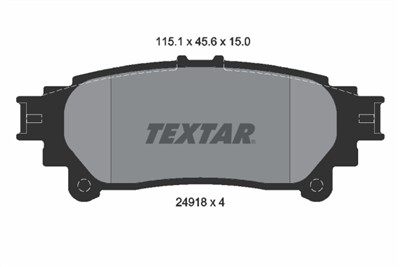 TEXTAR 2491801 Číslo výrobce: 24918. EAN: 4019722313592.