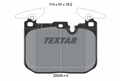 TEXTAR 2502801 Číslo výrobce: 25028. EAN: 4019722463822.