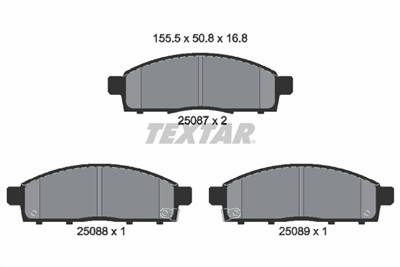 TEXTAR 2508701 Číslo výrobce: 25087. EAN: 4019722415401.