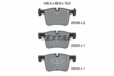 TEXTAR 2519901 Číslo výrobce: 25199. EAN: 4019722434297.