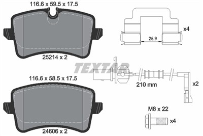 TEXTAR 2521403 Číslo výrobce: 24606. EAN: 4019722416491.