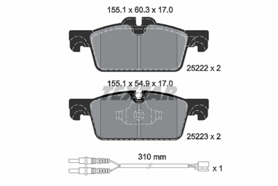 TEXTAR 2522201 Číslo výrobce: 25222. EAN: 4019722431661.