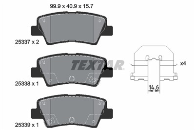TEXTAR 2533701 Číslo výrobce: 25337. EAN: 4019722437687.