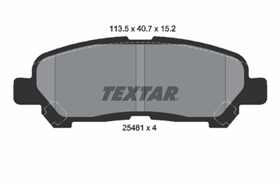 TEXTAR 2548101 Číslo výrobce: 25481. EAN: 4019722445446.