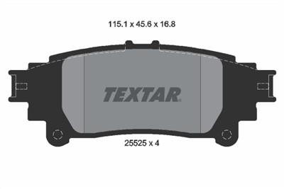 TEXTAR 2552501 Číslo výrobce: 25525. EAN: 4019722443534.