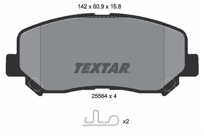 TEXTAR 2556401 Číslo výrobce: 25564. EAN: 4019722445484.