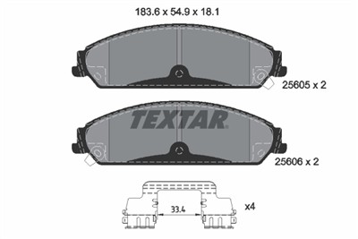 TEXTAR 2560501 Číslo výrobce: 25605. EAN: 4019722448157.