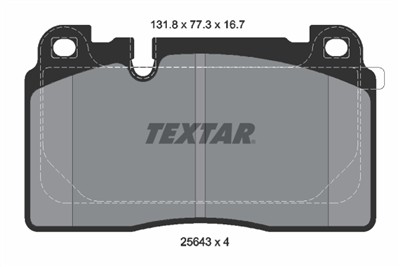 TEXTAR 2564305 Číslo výrobce: 25643. EAN: 4019722462788.