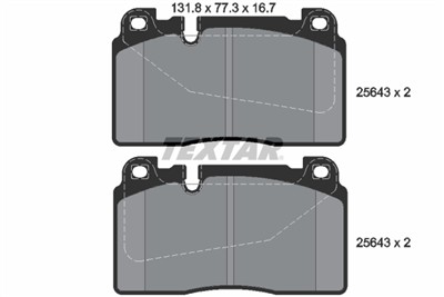 TEXTAR 2564301 Číslo výrobce: 25643. EAN: 4019722452512.