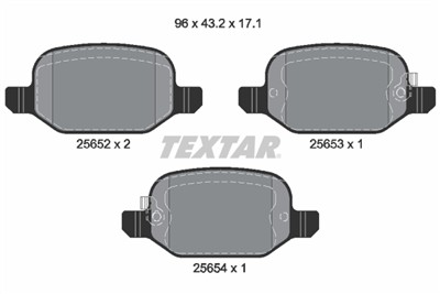 TEXTAR 2565201 Číslo výrobce: 25652. EAN: 4019722454646.