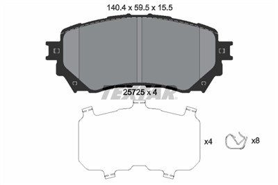 TEXTAR 2572501 Číslo výrobce: 25725. EAN: 4019722458538.