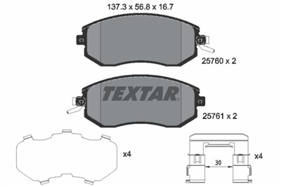 TEXTAR 2576001 Číslo výrobce: 25760. EAN: 4019722456404.