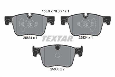 TEXTAR 2583401 Číslo výrobce: 25833. EAN: 4019722481000.
