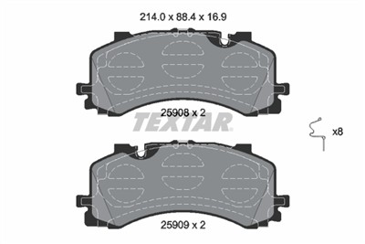 TEXTAR 2590801 Číslo výrobce: 25908. EAN: 4019722484100.