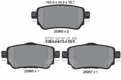 TEXTAR 2596501 Číslo výrobce: 25965. EAN: 4019722465659.