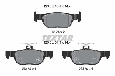 TEXTAR 2617401 Číslo výrobce: 26174. EAN: 4019722542909.