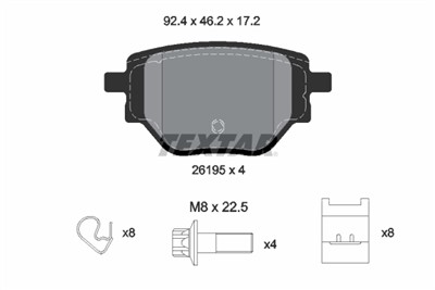 TEXTAR 2619501 Číslo výrobce: 26195. EAN: 4019722544040.