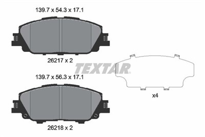 TEXTAR 2621701 Číslo výrobce: 26217. EAN: 4019722545139.