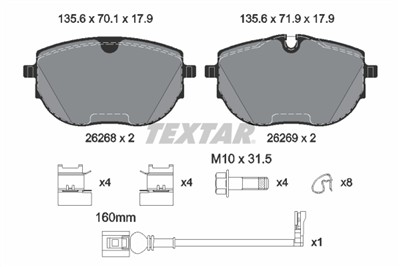 TEXTAR 2626801 Číslo výrobce: 26268. EAN: 4019722549311.
