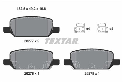 TEXTAR 2627701 Číslo výrobce: 22677 156  1 5. EAN: 4019722549861.