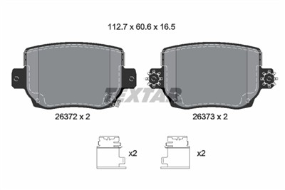 TEXTAR 2637201 Číslo výrobce: 26372. EAN: 4019722558016.