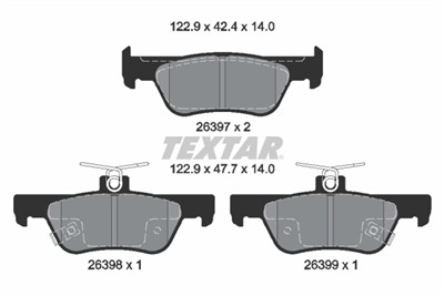 TEXTAR 2639701 Číslo výrobce: 26367 140  0 5. EAN: 4019722569906.