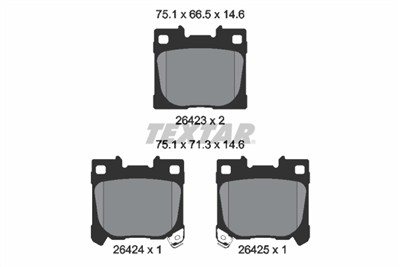 TEXTAR 2642301 Číslo výrobce: 26423. EAN: 4019722559280.