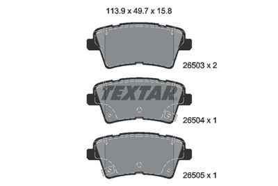 TEXTAR 2650301 Číslo výrobce: 26503. EAN: 4019722573361.