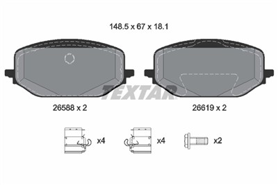 TEXTAR 2658801 Číslo výrobce: 26588. EAN: 4019722573941.