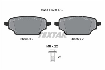 TEXTAR 2665401 Číslo výrobce: 26654. EAN: 4019722587023.