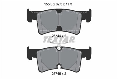TEXTAR 2674401 Číslo výrobce: 26744. EAN: 4019722586767.
