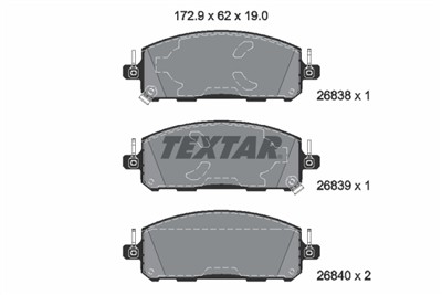 TEXTAR 2683801 Číslo výrobce: 26838. EAN: 4019722610394.