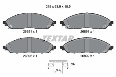 TEXTAR 2689101 Číslo výrobce: 26891.