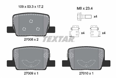 TEXTAR 2700801 Číslo výrobce: 27008. EAN: 4019722614781.
