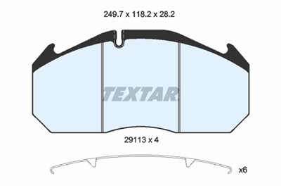 TEXTAR 2911303 Číslo výrobce: 1407. EAN: 4019722182716.