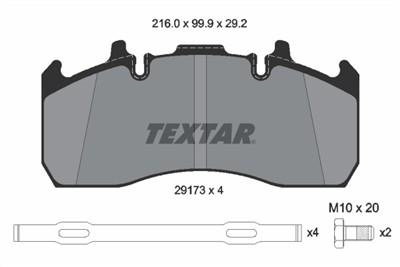 TEXTAR 2917301 Číslo výrobce: 29173. EAN: 4019722270109.
