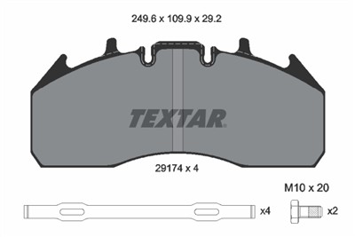 TEXTAR 2917401 Číslo výrobce: 29174. EAN: 4019722270116.