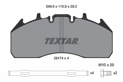 TEXTAR 2917401 Číslo výrobce: 29174. EAN: 4019722270116.