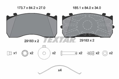 TEXTAR 2918303 Číslo výrobce: 29115. EAN: 4019722448348.