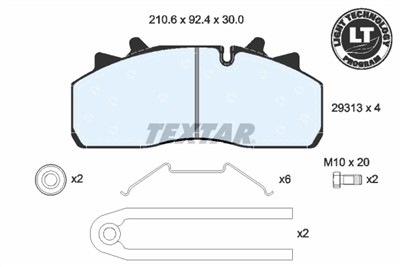 TEXTAR 2931302 Číslo výrobce: 29313. EAN: 4019722457227.