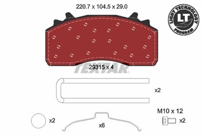 TEXTAR 2931501 Číslo výrobce: 29315. EAN: 4019722566837.