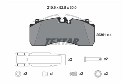 TEXTAR 2936101 Číslo výrobce: 29361. EAN: 4019722476952.