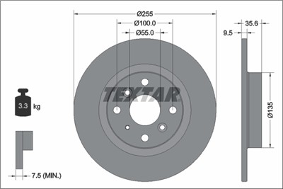 TEXTAR 92338203 EAN: 4019722569531.