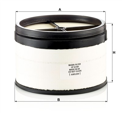 MANN-FILTER CP 32 001 EAN: 4011558060954.