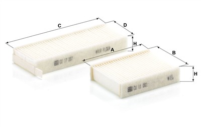 MANN-FILTER CU 17 009-2 EAN: 4011558658526.