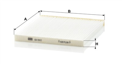 MANN-FILTER CU 1912 EAN: 4011558544607.