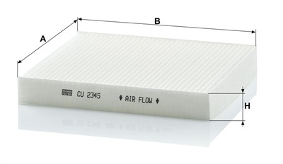 MANN-FILTER CU 2345 EAN: 4011558305802.