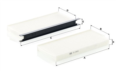 MANN-FILTER CU 2418-2 EAN: 4011558002039.