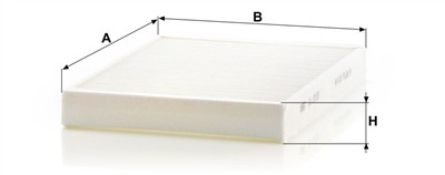 MANN-FILTER CU 2733 EAN: 4011558317904.